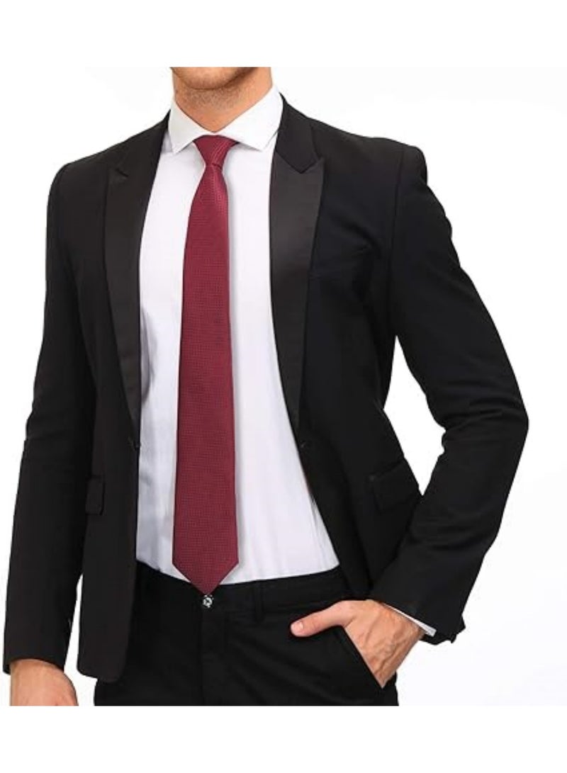 سايكفو [4 قطع] ربطة عنق رجالية كلاسيكية من الحرير، ربطة عنق منسوجة من الجاكار، صناعة يدوية رائعة، ربطة عنق لحفلات الزفاف والعريس، ربطة عنق أنيقة للاستخدام اليومي - Image 3