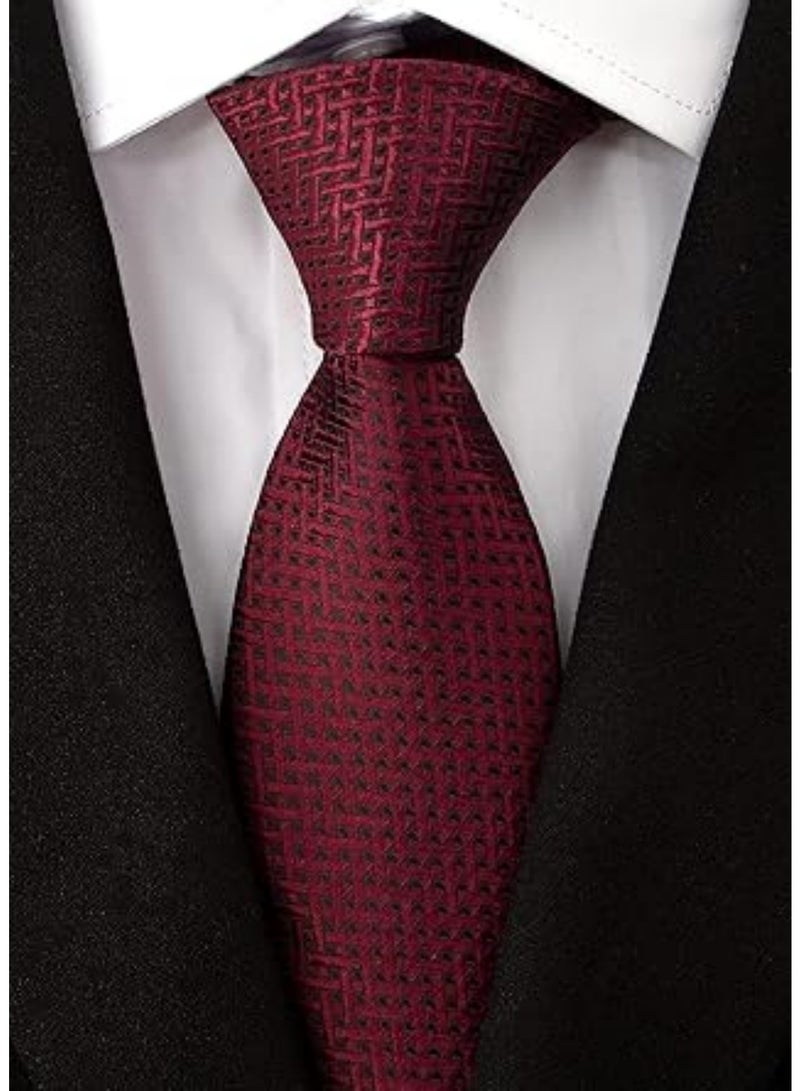 سايكفو [4 قطع] ربطة عنق رجالية كلاسيكية من الحرير، ربطة عنق منسوجة من الجاكار، صناعة يدوية رائعة، ربطة عنق لحفلات الزفاف والعريس، ربطة عنق أنيقة للاستخدام اليومي - Image 5