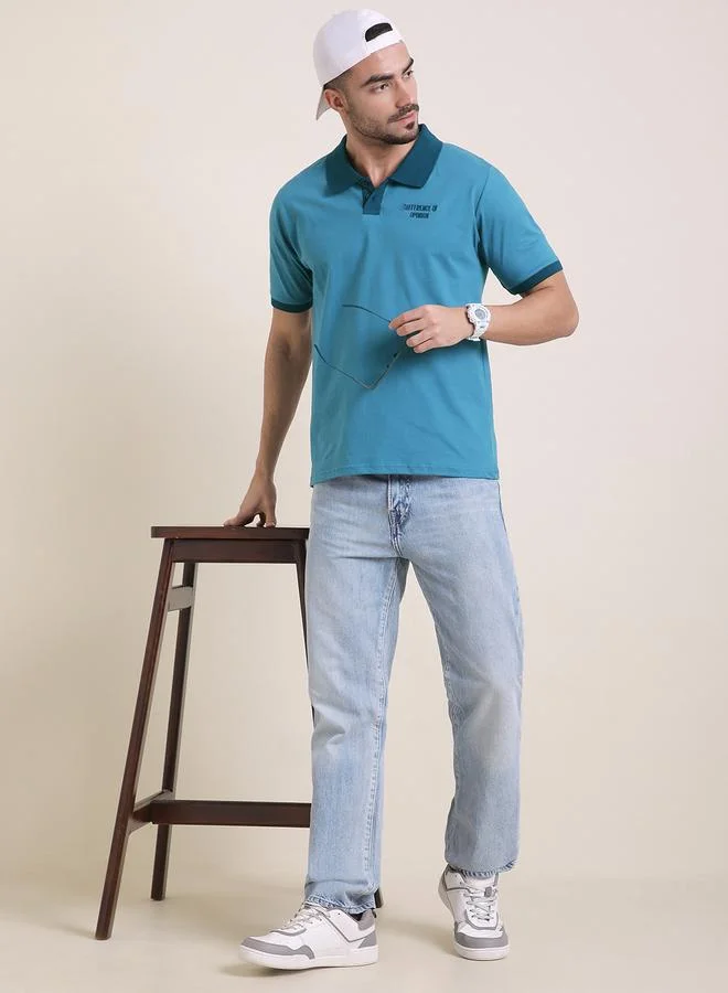 Difference of Opinion Men Relaxed Fit Embroidery Polo
