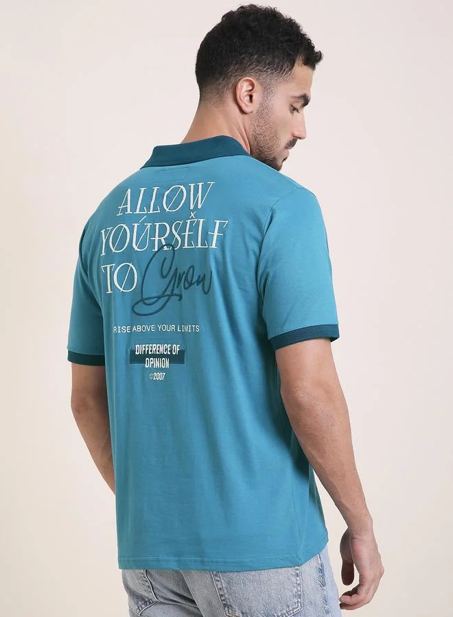 Difference of Opinion Men Relaxed Fit Embroidery Polo