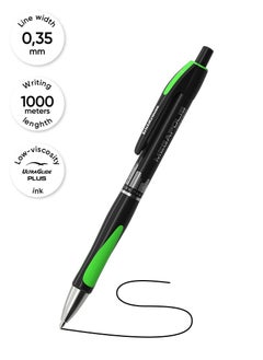 ErichKrause Retractable ballpoint pen MEGAPOLIS Concept MaticGrip 0.7, Super Glide Technology, ink color: black (blister 1 pc.)  - Image 4