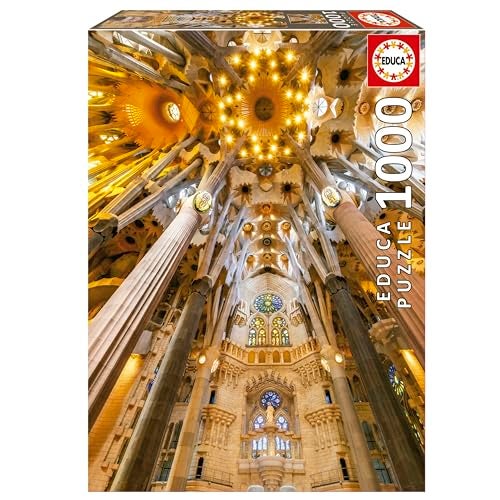 Educa - 1000 Piece Puzzle for Adults | Sagrada Familia Interior. 14 Years Old (19614) - Image 1