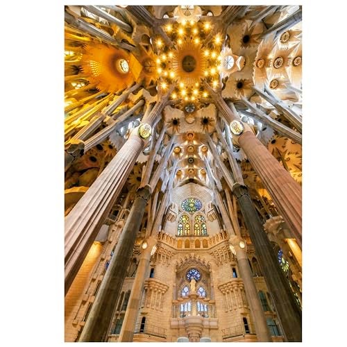 Educa - 1000 Piece Puzzle for Adults | Sagrada Familia Interior. 14 Years Old (19614) - Image 2