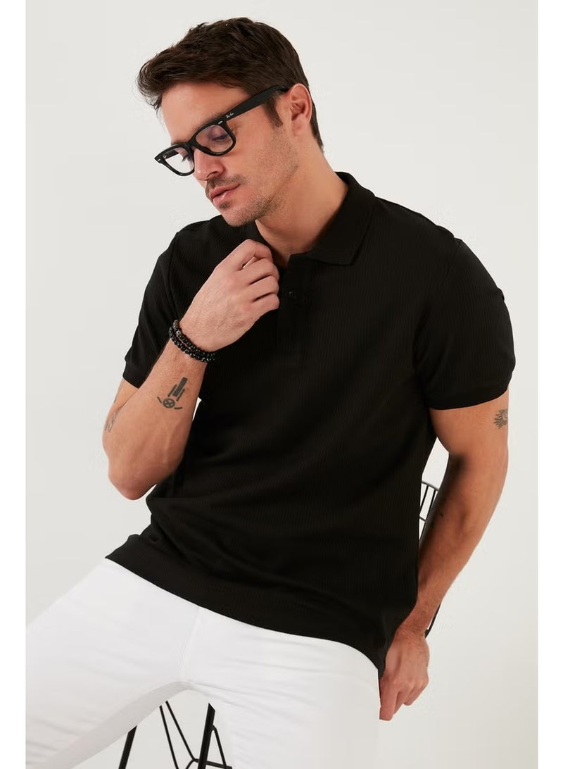 Buratti Cotton Slim Fit Buttoned Polo T Shirt Men's Polo 5902281 - Image 1