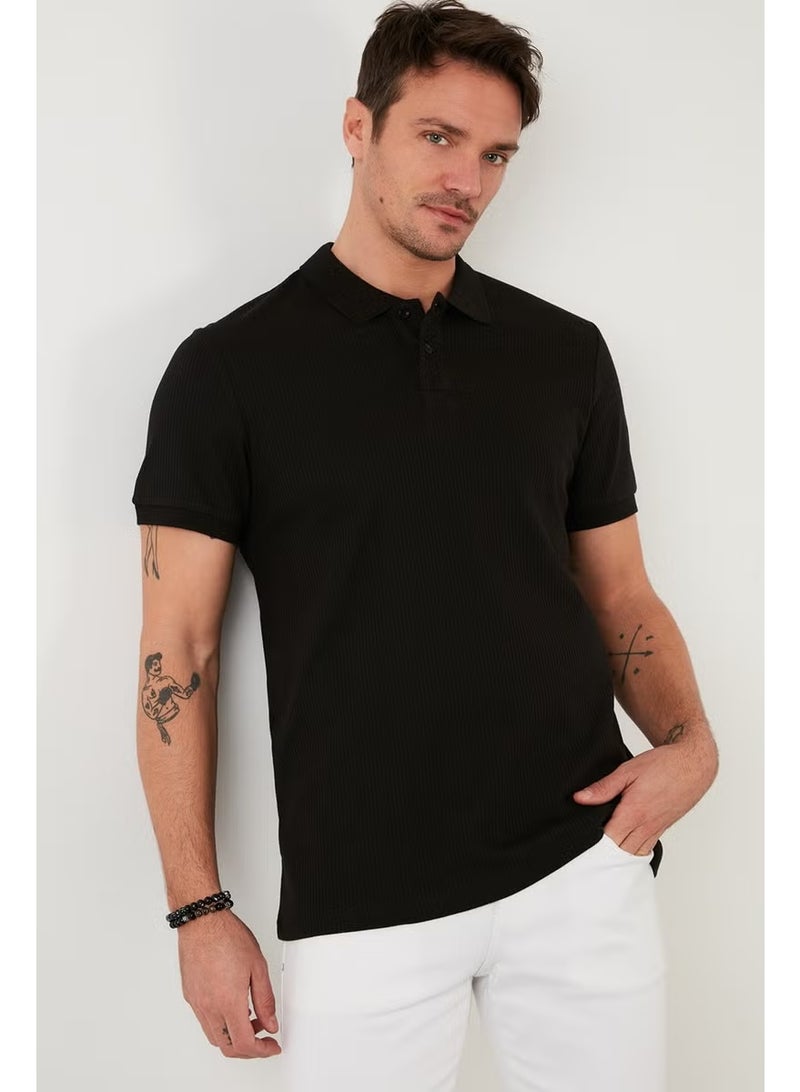 Buratti Cotton Slim Fit Buttoned Polo T Shirt Men's Polo 5902281 - Image 3