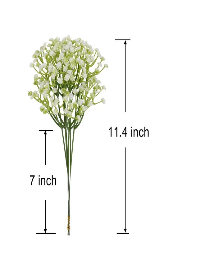 ABAJI Artificial Flower 12PCS Plastic Babys Breath Table Decoration Wedding Deco Indoor Outdoor - Image 2