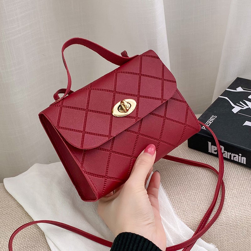 Guangzhou Bags For Women 2023 Bags Hand-Held Checkered Small Square Bag Fashionable Crossbody Bag Light Luxury Handbag - Image 1