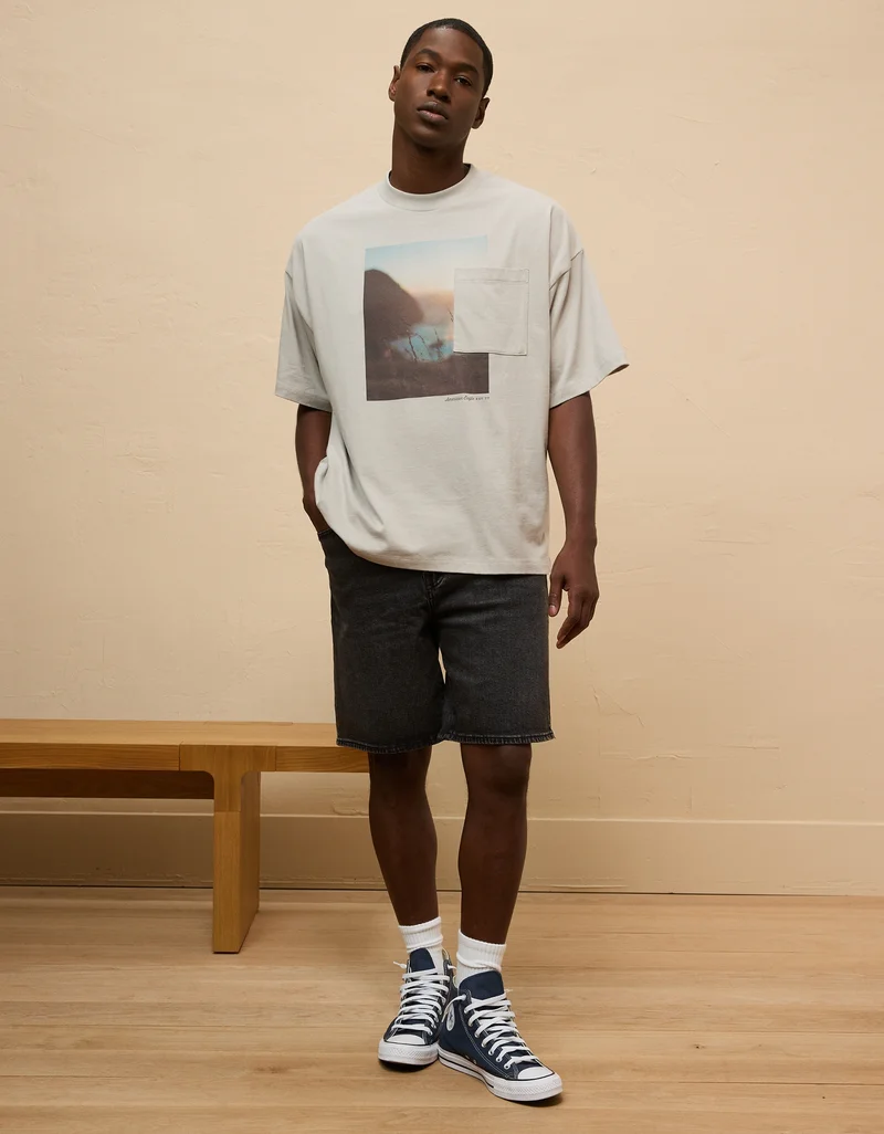 امريكان ايجل Graphic Crew Neck T-Shirt