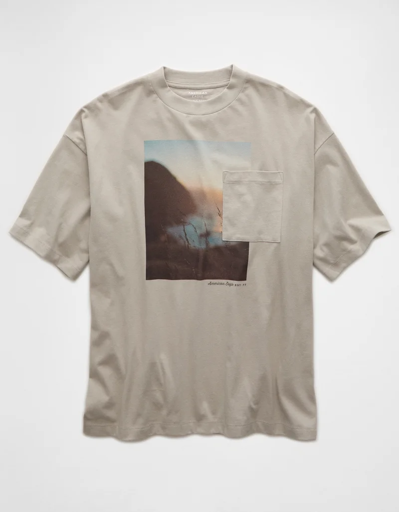 امريكان ايجل Graphic Crew Neck T-Shirt