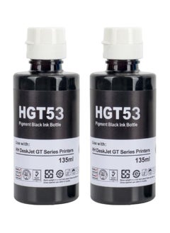 NexNova Ink Gt53Xl Compatible For Hp For Ink Tank 2 Pack Of Black Twin Pack For Printer 319 410 419 For Smart Tank 500 508 511 515 518 519 530 531 538 571 615 618 655  - Image 1