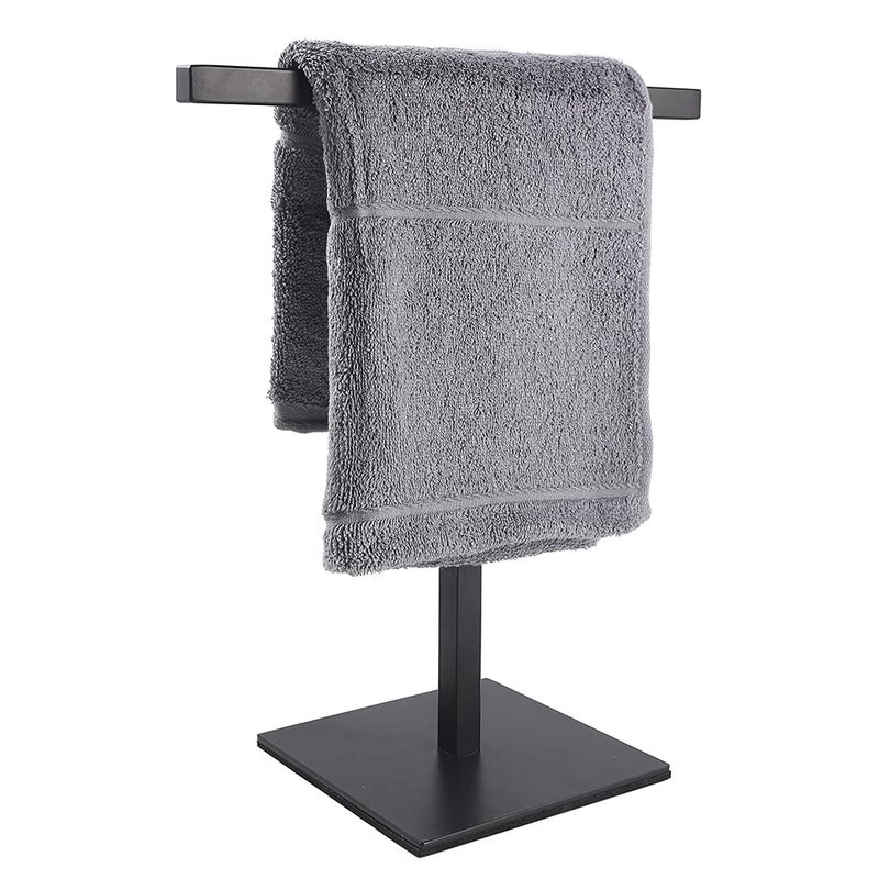 bluebyrne Bathroom Hand Towel Holder StandTShape Hand Towel Holder Stand SUS304 Stainless Steel for BathroomKitchen or Vanity Countertop 