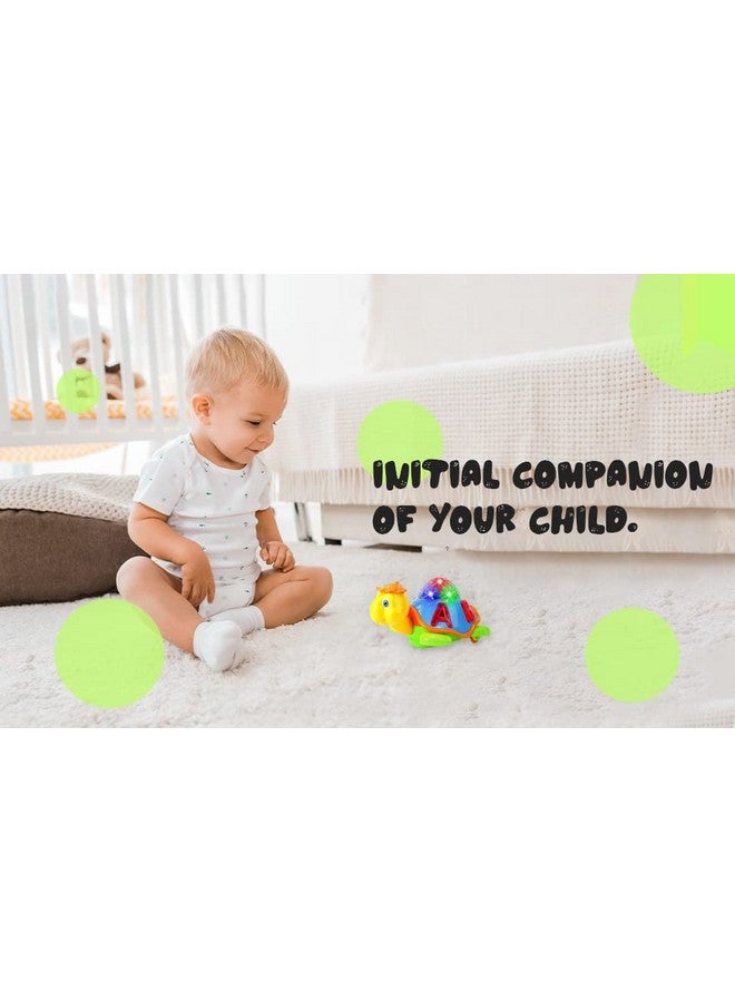 Goyal's Musical Bump and Go Tortoise Toy with 3D Flashing Light & Sound, Best Gift for Children -Toys for Kids, Boys, Girls Age 2+ Years (Tortoise) - Image 3