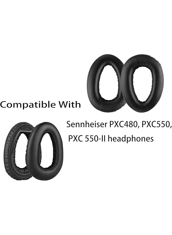 erorex Pxc550 Replacement Ear Pads Protein Leather Professional Earpads Compatible With Sennheiser Pxc480 Pxc550 Pxc 550 Ii Mb660 Uc Headphones Ear Cushions Ear Cups Cover Repair Parts - Image 5