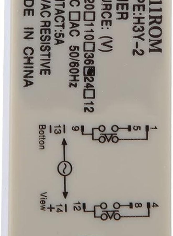 Aqxreight H3Y 2 Time Relay 24VDC 8 Pins Timer 0 10 Minutes For Home Appliances - Image 3