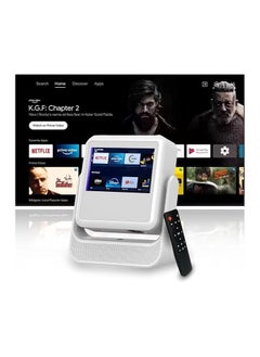 Debonair DEBONAIR Touch Play Full HD 1080p Smart Projector | World’s First Touchscreen with Auto (Focus+Screen Fit+Obstacle Avoidance) | Official Android | 11000 Lumens | HDMI USB| 10W Speaker Dual WiFi BT5.0  - Image 2