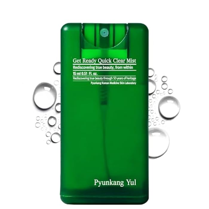 Pyunkang Yul PKY Ultimate Get Ready Quick Clear Mist for Sensitive Skin, Intensely Calms & Soothes Redness with Cica & Tea Tree, Compact size, Korean Skincare (0.51 Fl. oz, 15ml) - Image 1
