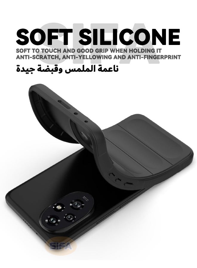 Honor 200 5G Phone Case, Creative Soft Protective Case for Honor 200, Anti-Drop and Shockproof Skin Feel Soft Case Cover for Honor 200 5G 6.7 inch, Black - Image 4