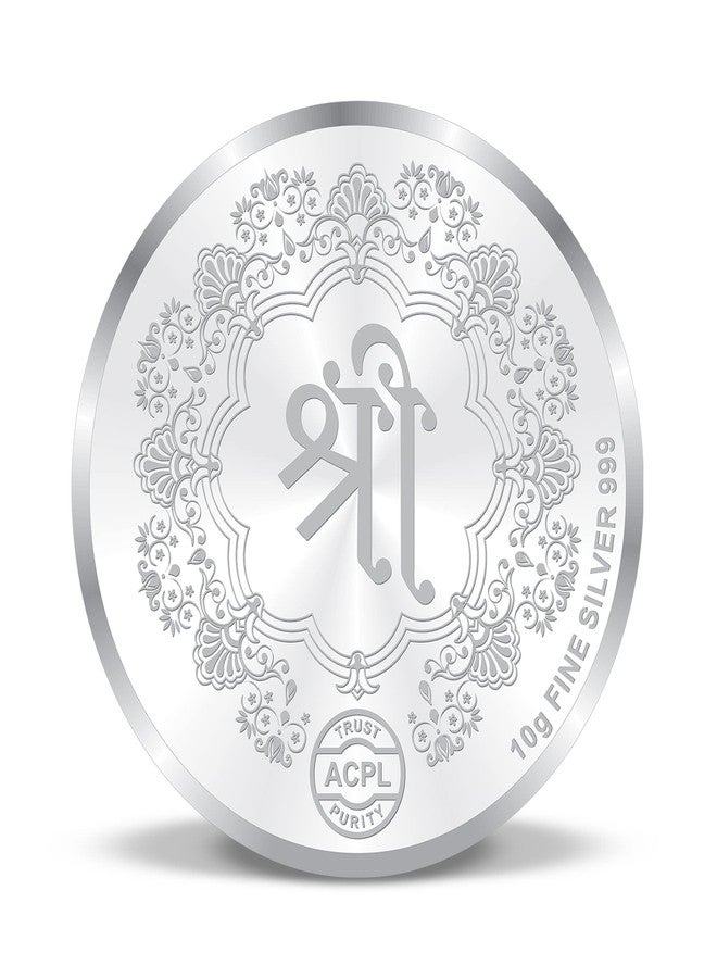 ACPL Precious Moments BIS Hallmarked Silver Coin Shree Balaji 10 gm 999 Pure - Image 2