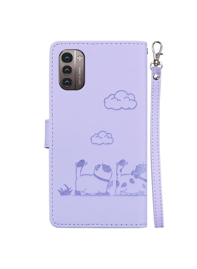 S-TOP Case For Nokia G21 / G11 Cute Cats RFID Leather Phone Case - Image 3