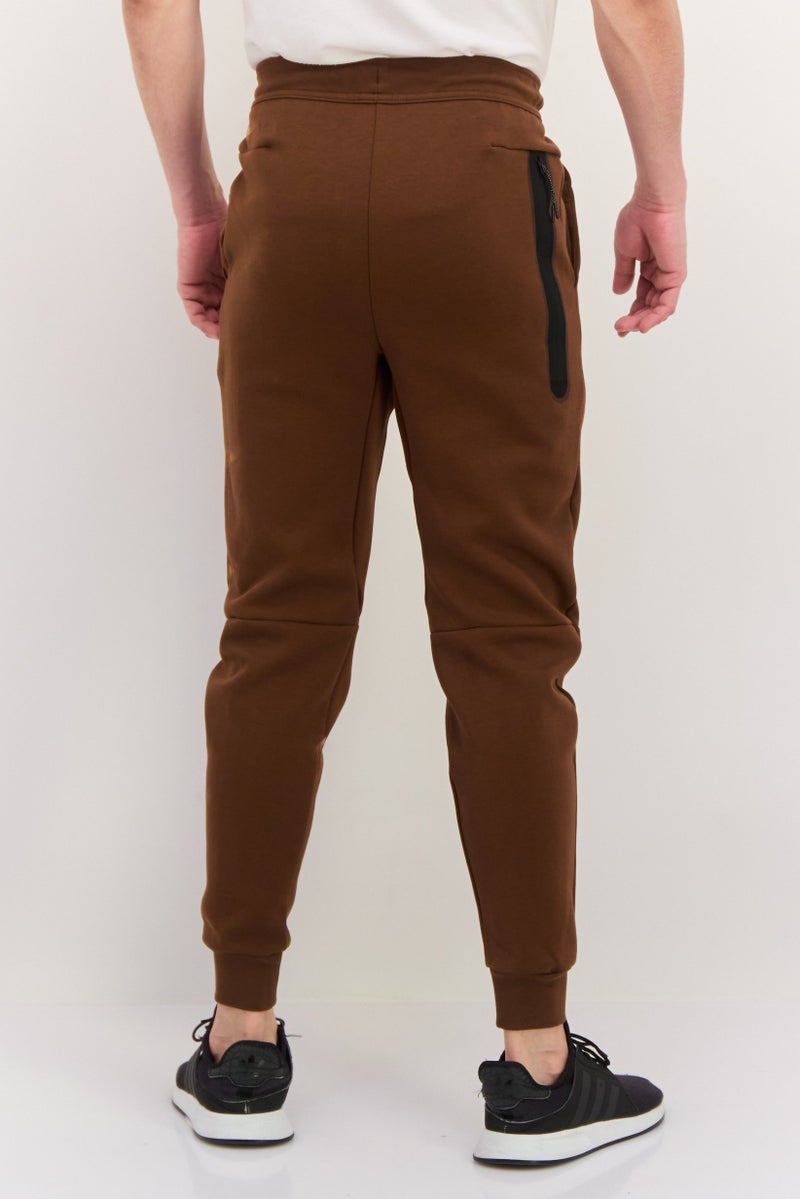 Nike Men Slim Fit Drawstring Outdoor Sweatpants, Brown  - Image 3