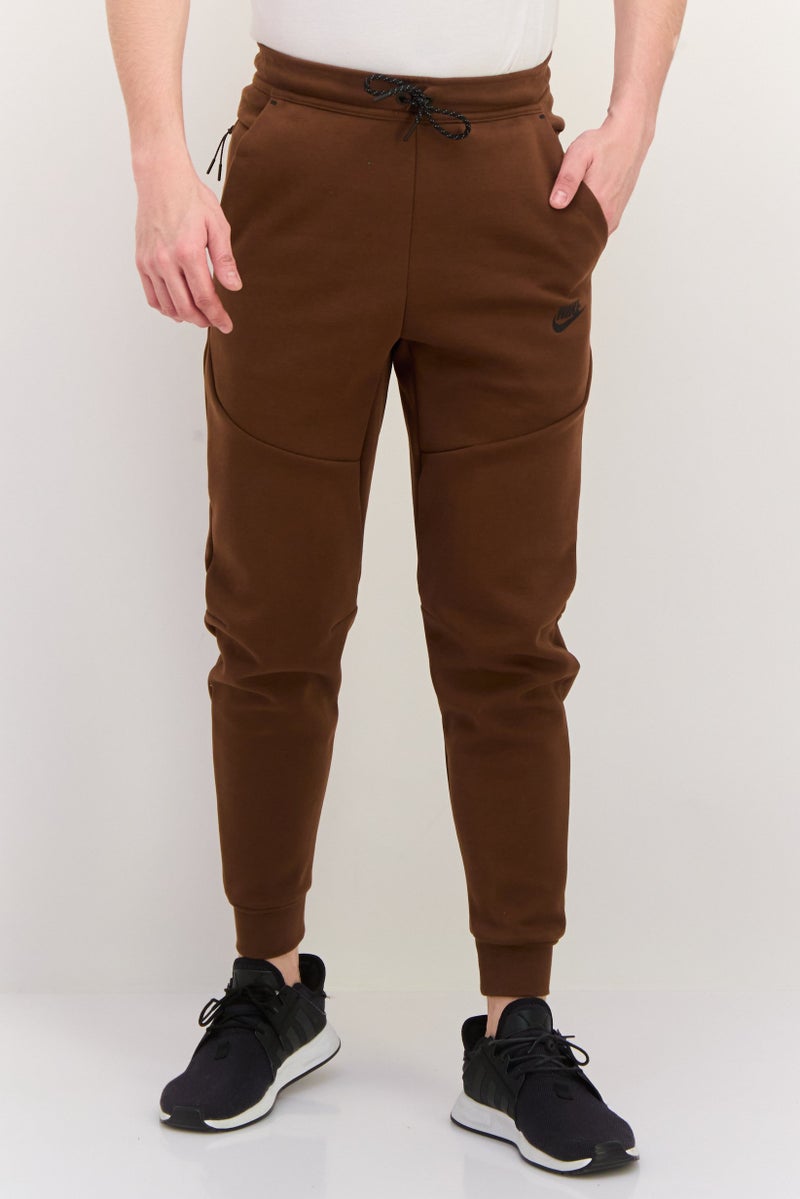 Nike Men Slim Fit Drawstring Outdoor Sweatpants, Brown  - Image 1