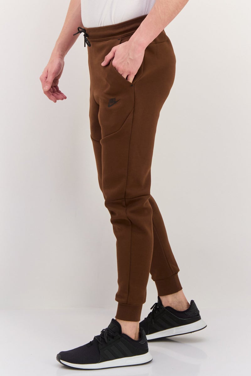 Nike Men Slim Fit Drawstring Outdoor Sweatpants, Brown - Image 2