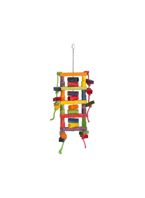 Prevue Bodacious Bites Blockhead Bird Toy - Multicolor