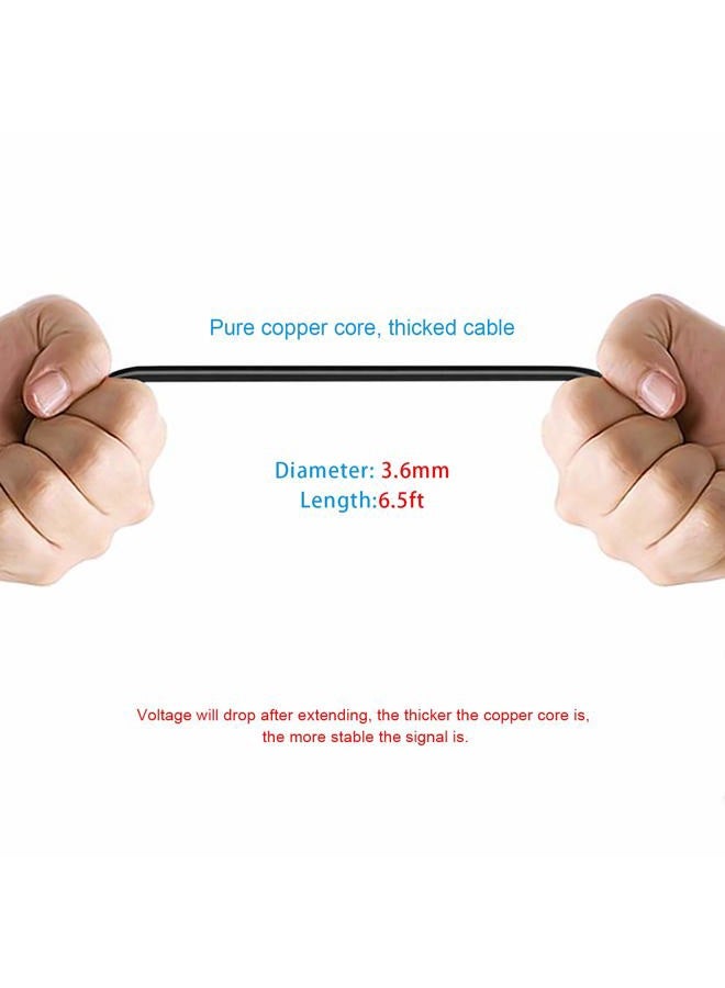 Pixelman 6.5ft 2.5mm Male-to-Female Backup Camera Extension Cable for 4pin/5pin Rear Camera - Image 5