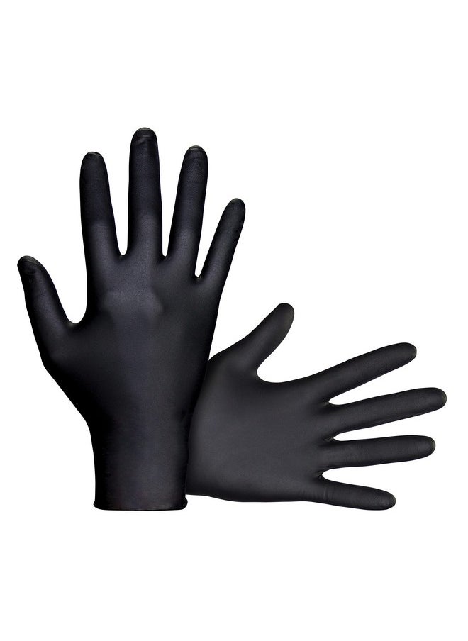 SAS SAS Safety 66520 Raven Powder-Free Disposable Black Nitrile 7 Mil Mil Gloves, XXL , 100 Gloves by Weight  - Image 4