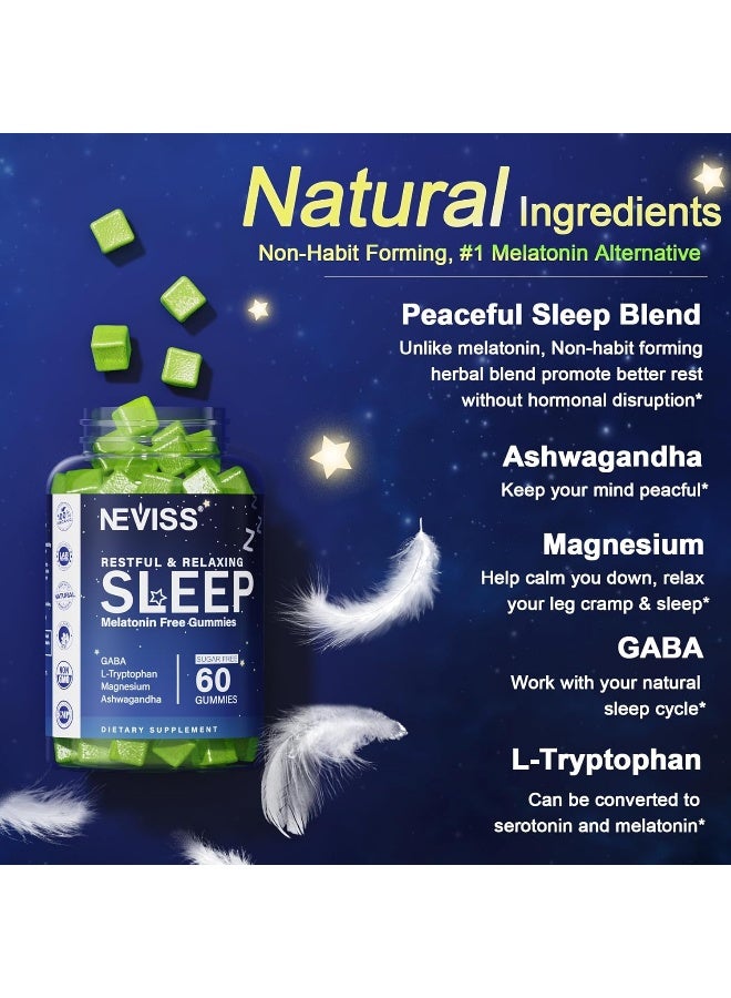 NEVISS Restful & Relaxing Sleep Gummies for Adults - 2 Pack - Image 4