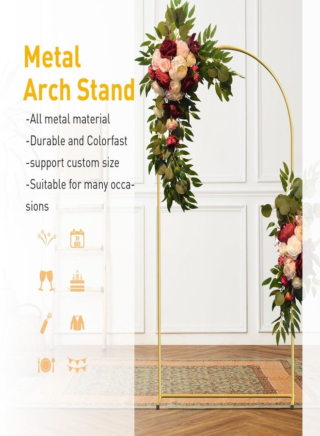 WORFEI 7.2FT Gold Metal Arch Backdrop Stand, Square Balloon Arch Stand Wedding Frame for Birthday Party, Baby Shower, and Ceremony Decoration - Image 3