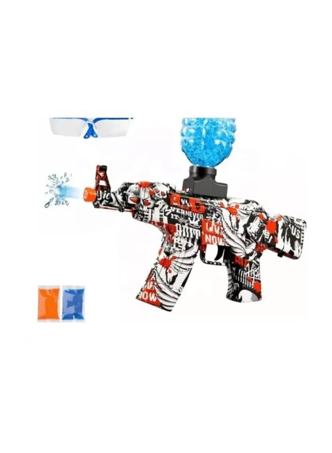 Generic Water Beads Blaster Gun for Kids – Cool Graffiti Design – Fast Shooting with Transparent Water Tank – Outdoor Fun Toy for Boys & Girls Ages 8+ - Image 2