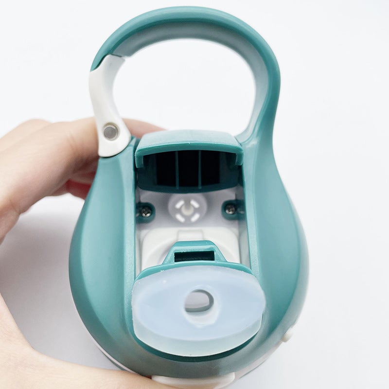 Safety lock thermos cup lid food grade safety silicone cup lid high value water cup with straw cup accessories(Latch Cover Cyan) - Image 3