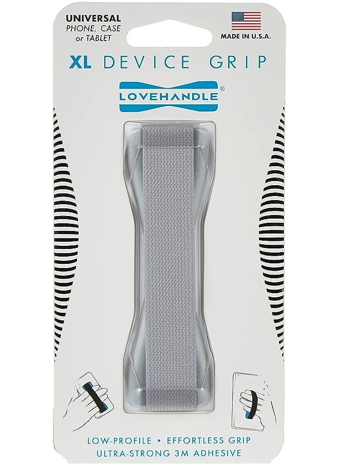 Lovehandle Phone Grip XL - Solid Silver  - Image 1