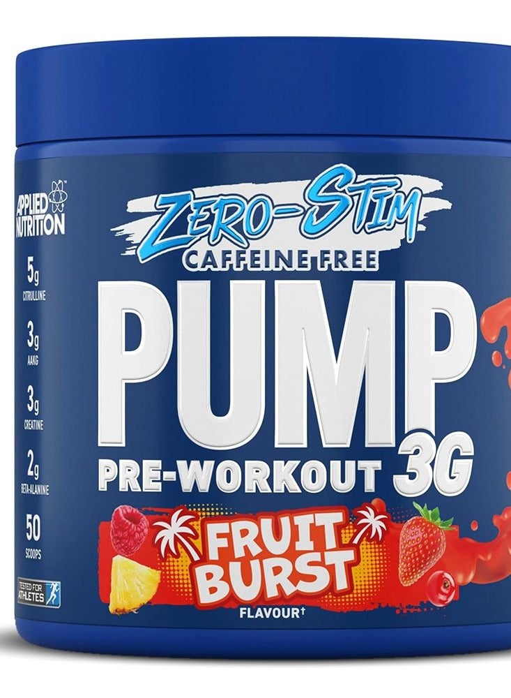 Applied Nutrition Pump 3G Zero Stimulant, Fruit Burst, ZERO Stimulant - Image 2