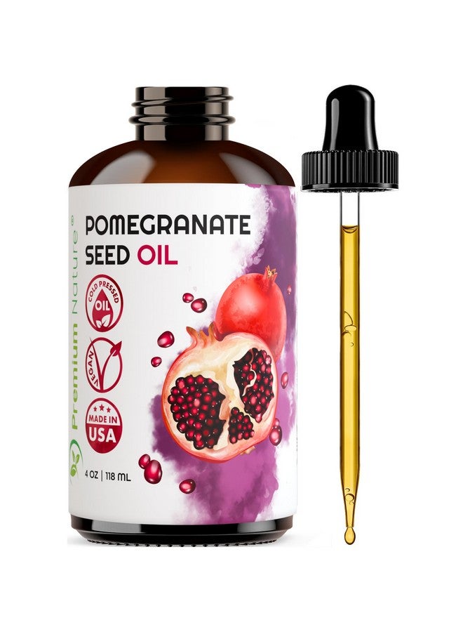 Premium Nature Pomegranate Seed Face Oil. 100% Pure Unrefined Cold Pressed for Essential Oils. Gua Sha Oil. Oil for Hair Skin and Nails 4 oz - Image 1