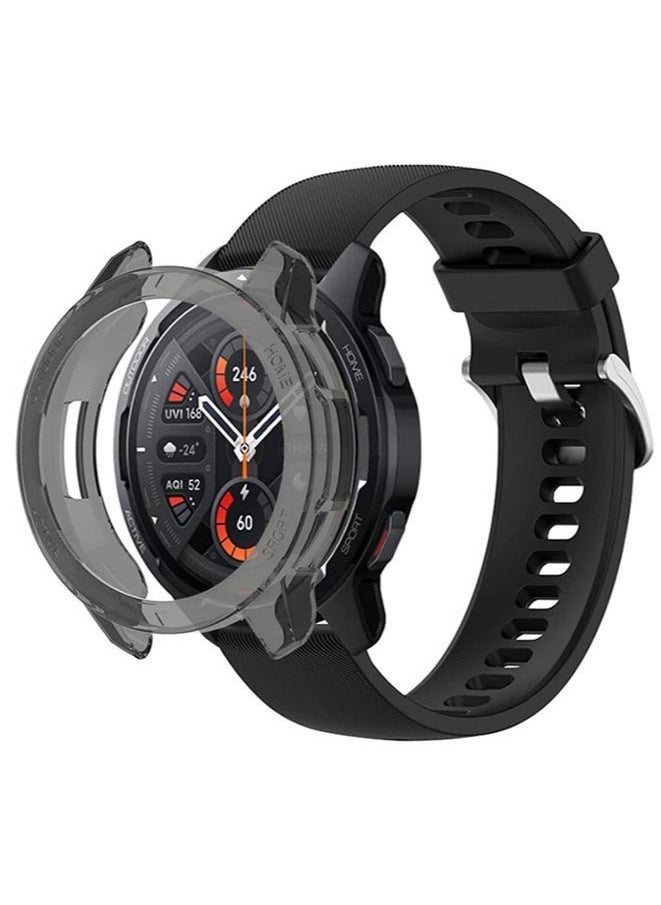 Generic - Screen Protector Case Shell Frame For Xiaomi Mi Watch S1 Active Smart Watch (Black) - Image 1