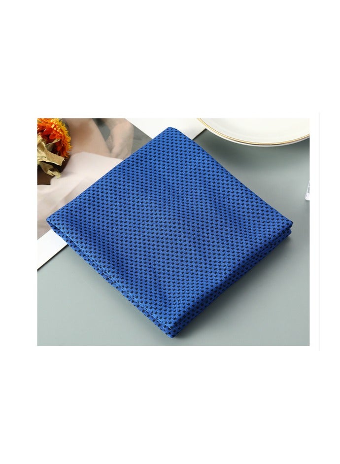 Generic Cooling Towel, Ice Sensitive Sweat Towel, Sports Quick Drying Ultra-Fine Fiber Cloth, Soft And Breathable Cooling Towel 30 * 100cm Deep Blue  - Image 2