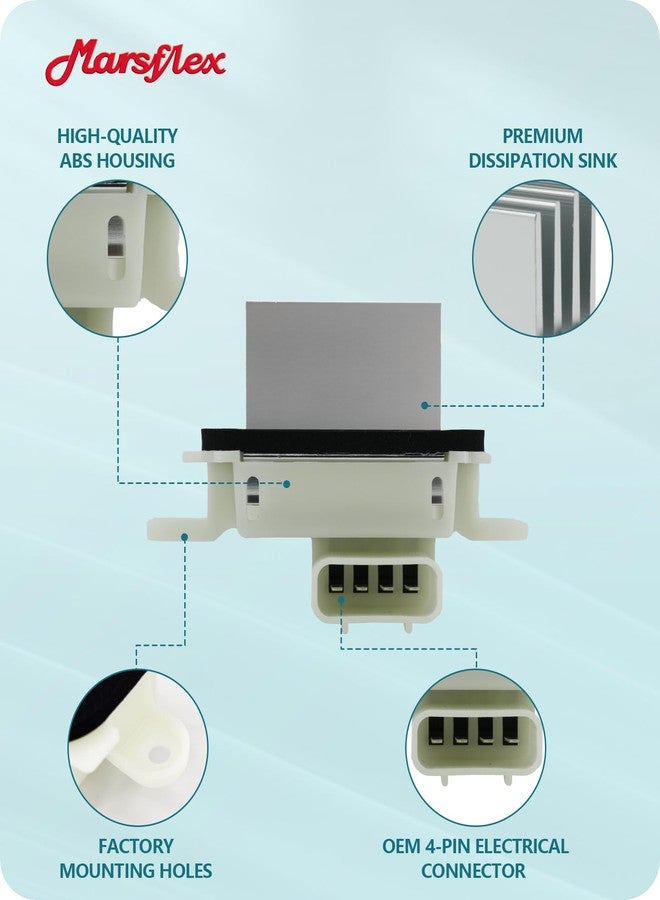 Marsflex Blower Motor Resistor BL3Z19E624A for 2009 2010 2011 2012 2013 2014 2015 2016 2017 for Ford F150 Expedition, for Lincoln Navigator, Blower Resistor YH1829 4P1803 RU893 for Auto AC Control - Image 4