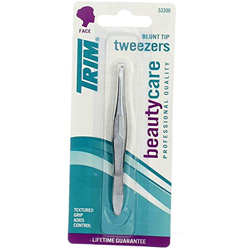 Trim Square Tip Tweezers, Pack of 2 , Precision Tips for Hair & Splinter Removal - Image 3