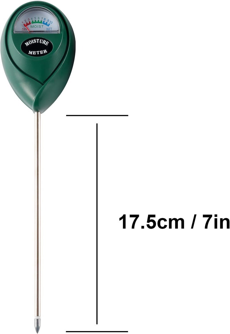 Fpxnb 2 Packs Soil Moisture Meter, Plant Water Meter for House Plants, Soil Tester Test Kit Soil for Garden Lawn Farm Indoor & Outdoor Use, No Battery Required (Green) - Image 2