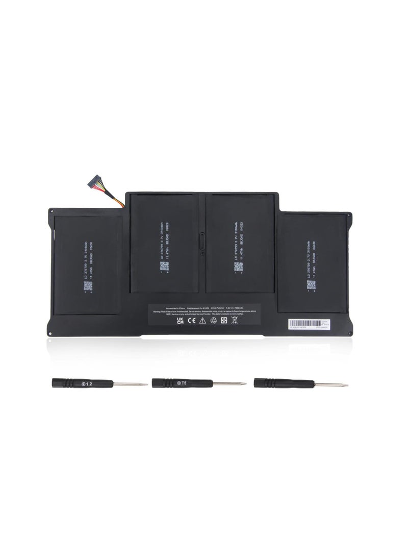 Terabyte بطارية لابتوب بديلة لأبل ماك بوك إير A1466/A1405 سوداء - Image 1