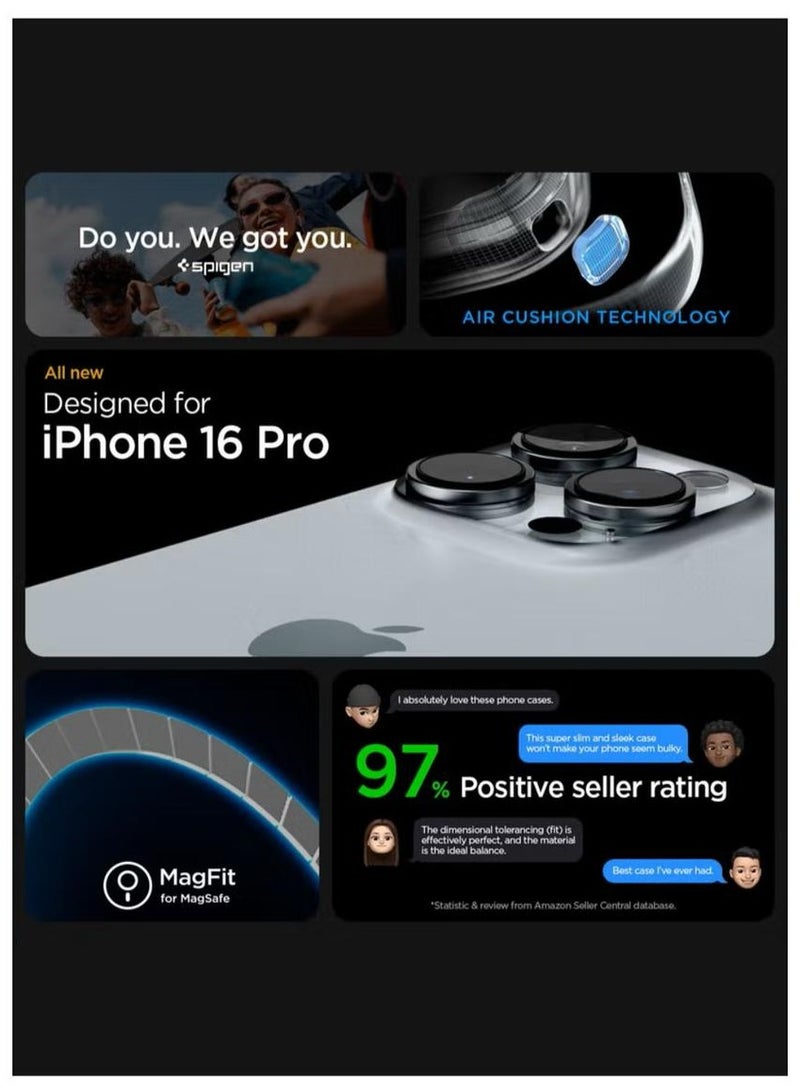 Spigen Ultra Hybrid MagFit for iPhone 16 Pro Case Cover with MagSafe (2024) - White - Image 2