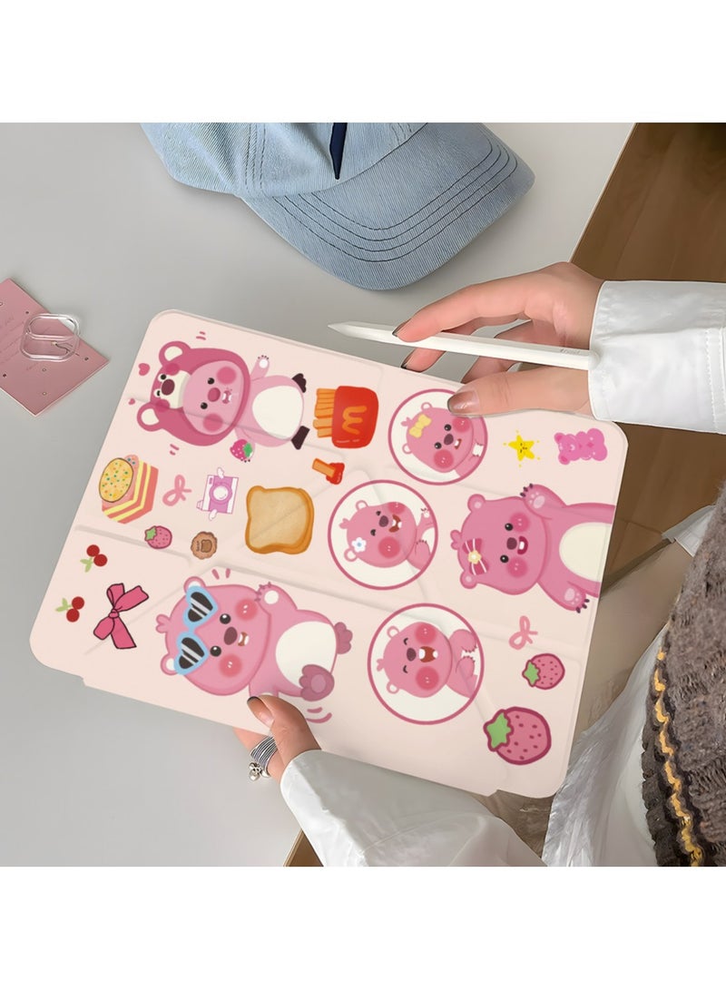general Acrylic Protective Case for iPad Pro 2024 11-inch Cute Loopy Cartoon Case Features Pen Slot and Y-Fold Stand - Image 2