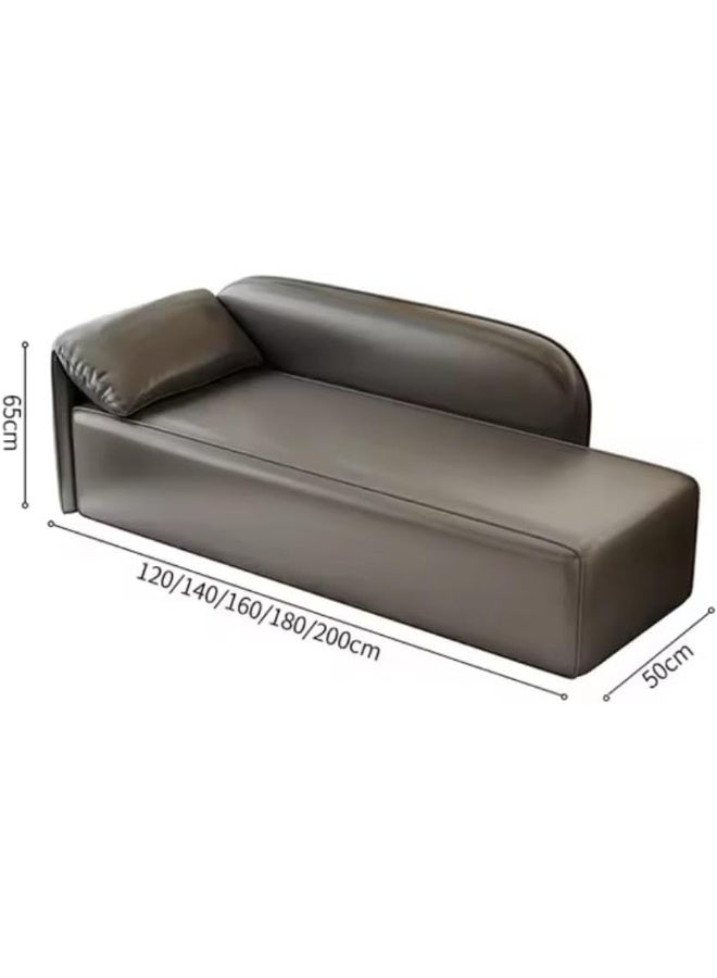Modern Minimalist Faux Leather Sofa - Image 2