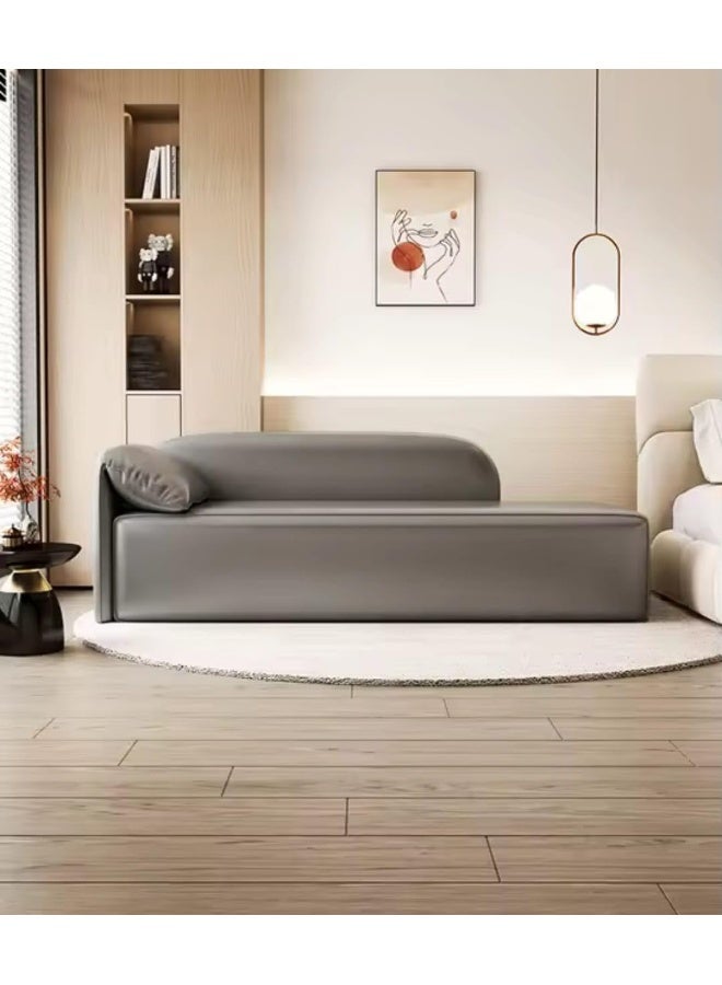Modern Minimalist Faux Leather Sofa - Image 3