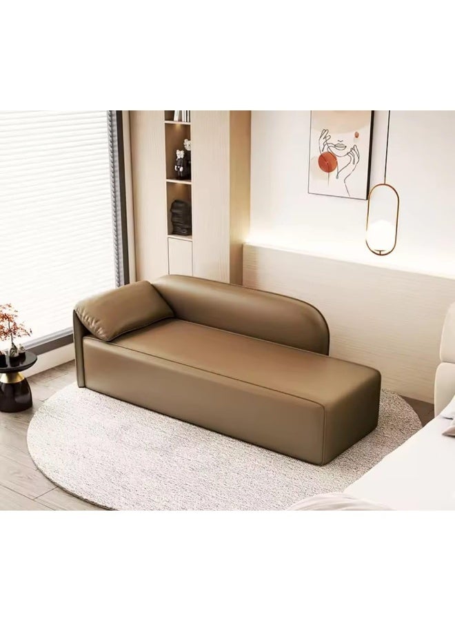 Modern Minimalist Faux Leather Sofa - Image 1