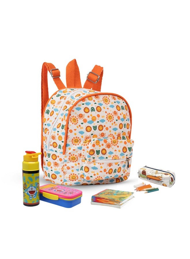earthsave Kids Backpack for Preschool, Nursery, Kindergarden, School, Tuition, Picnic | Travelling Backpack for Boys & Girls | Bagpack for Kids | Perfect for Ages 3-6 Years | Sun - Image 1