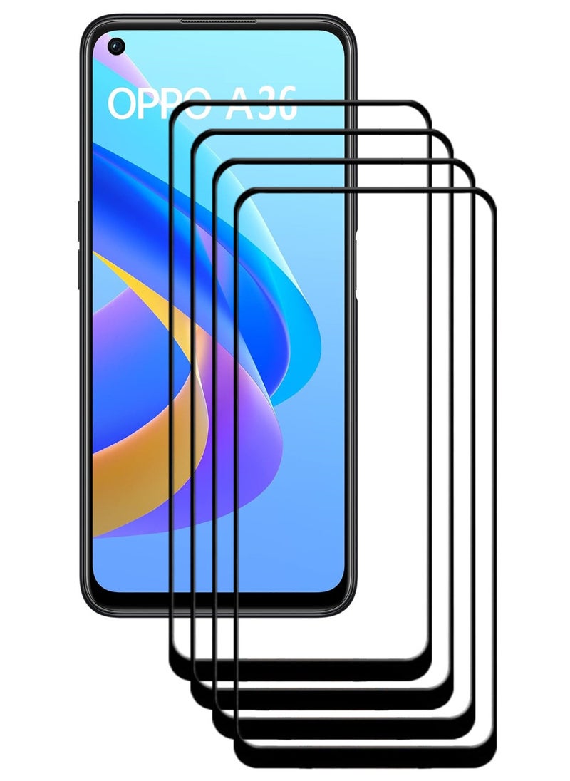 ACLIX 4 Pieces Antistatic ESD Dustproof Premium Quality High Definition Tempered Glass Screen Protector Designed For Oppo A36 - Image 1