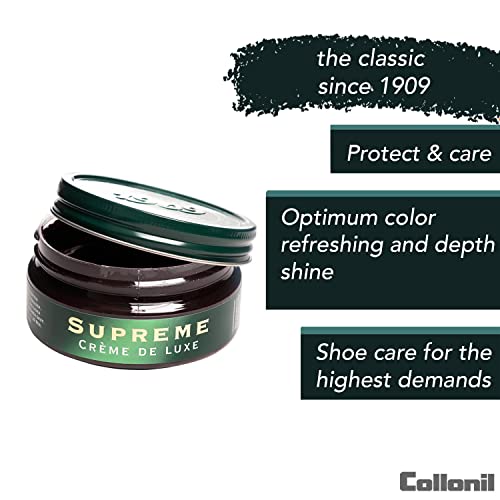 Collonil Leather Shoe Polish 1909 Crème de Luxe Burgundy - Optimum Color Refreshing & Depth - Protects and Nourishes Smooth Leather for a Lasting Glow - 3.38 Fl Oz - Image 3
